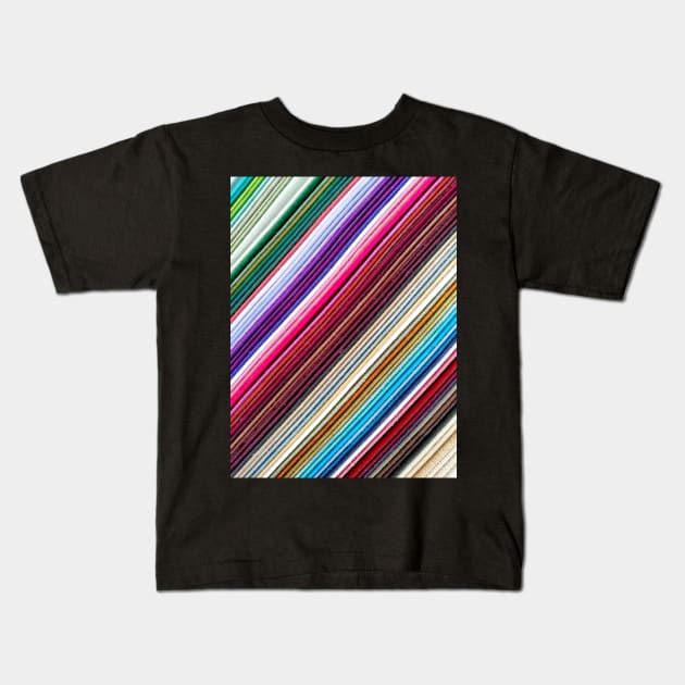 Diagonal Lines Kids T-Shirt by thadz
